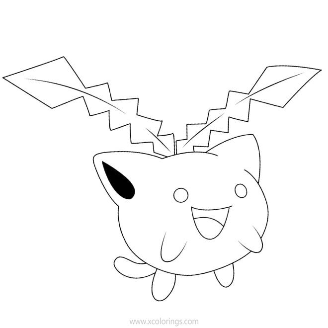 Free Hoppip Pokemon Coloring Pages printable