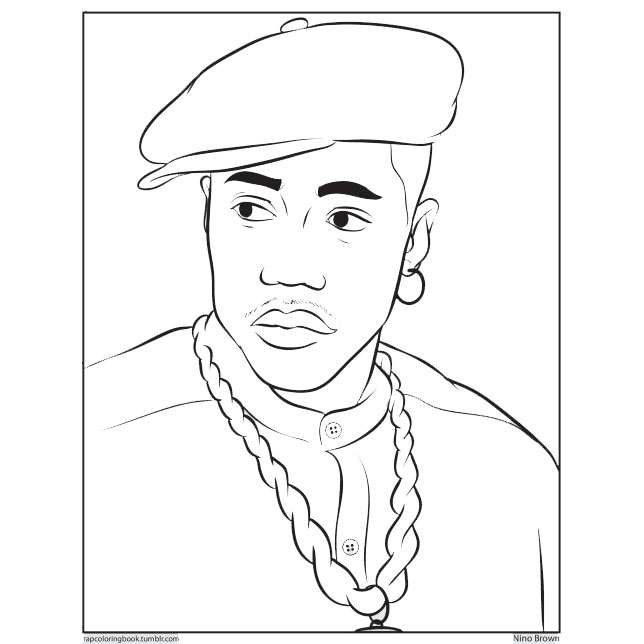 Free How to Draw Tupac Coloring Pages printable