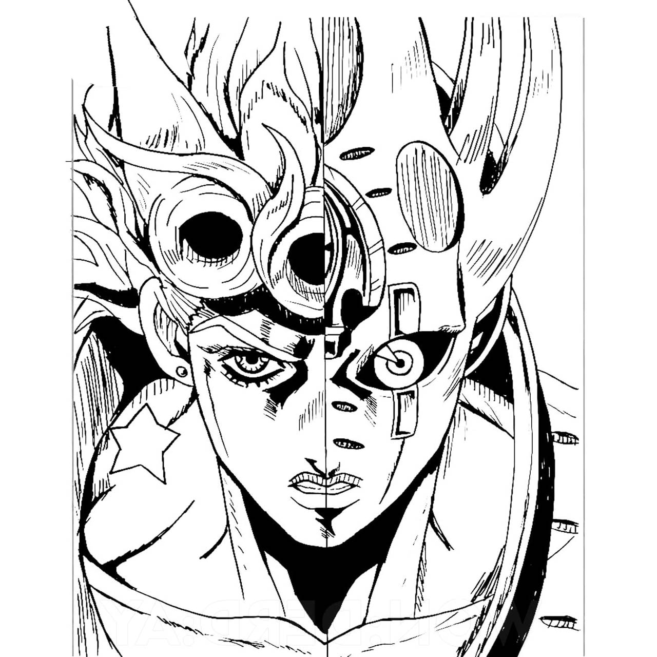 JoJo's Bizarre Adventure Coloring Pages Character - XColorings.com