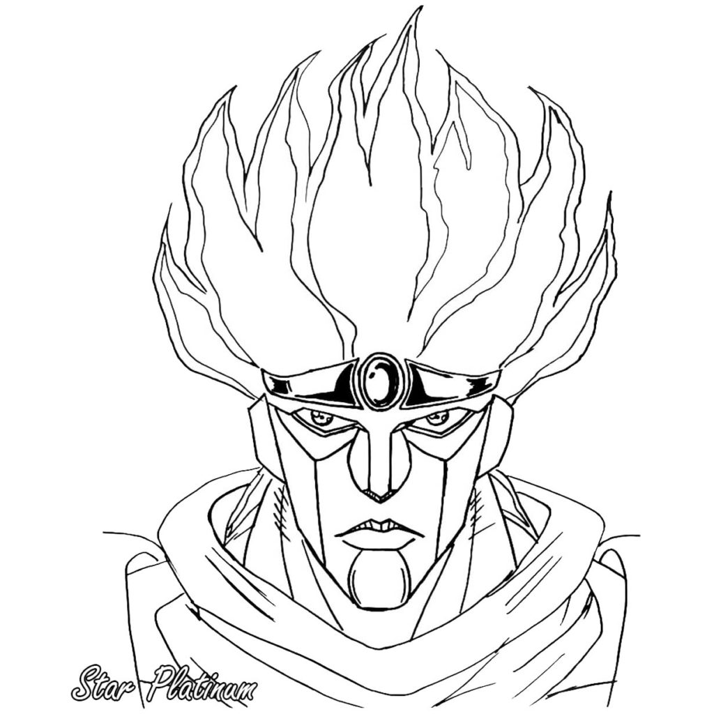 Jotaro from JoJo's Bizarre Adventure Coloring Pages - XColorings.com