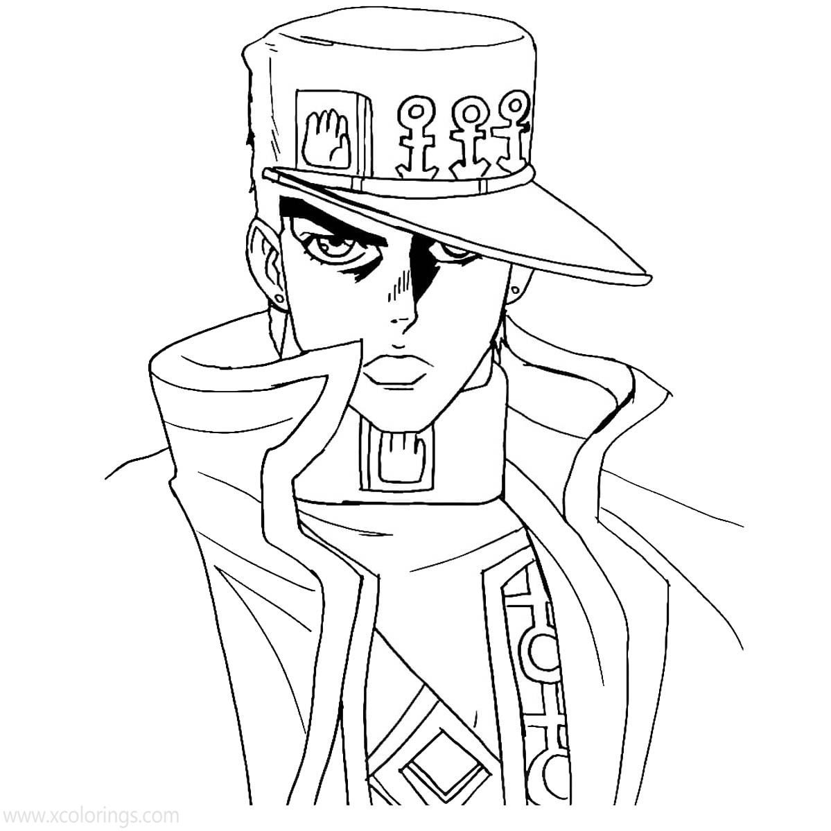 Jotaro S Bizarre Adventure Coloring Page S Bizarre Adventure Coloring ...