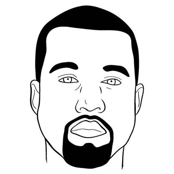 Free Kanye West Coloring Pages Portrait printable