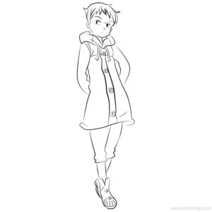 The Seven Deadly Sins Coloring Pages Melodias and Elizabeth Wedding