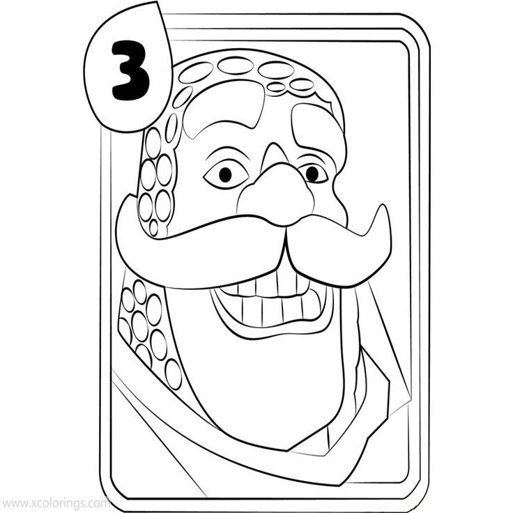 Free Knight from Clash Royale Coloring Pages printable