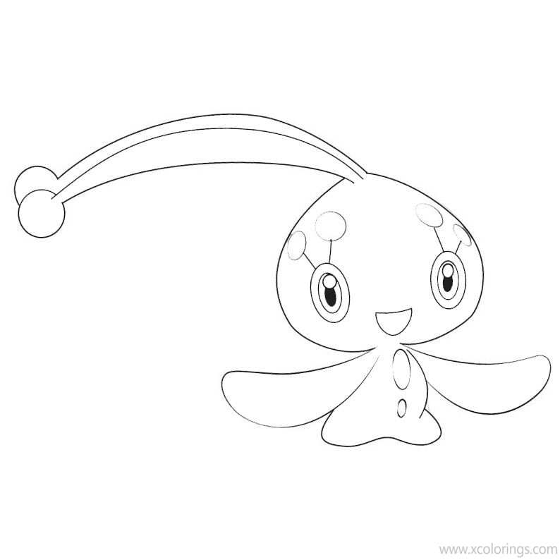 Free Manaphy Pokemon Coloring Pages printable