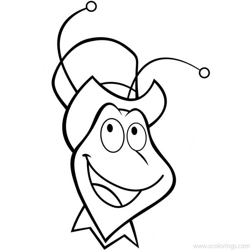 Free Maya The Bee Coloring Pages Flip Face printable