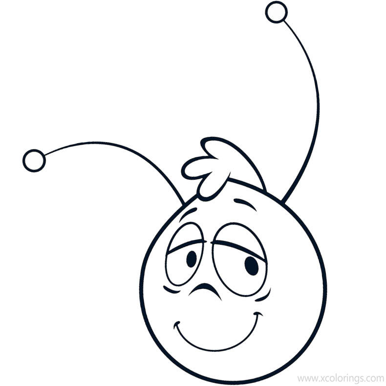 Free Maya the Bee Coloring Pages Face of Willy printable