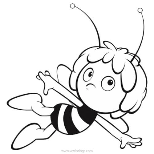 Free Maya the Bee Coloring Pages Linear printable