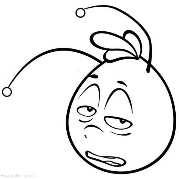 Free Maya the Bee Coloring Pages Willy is Sleepy printable