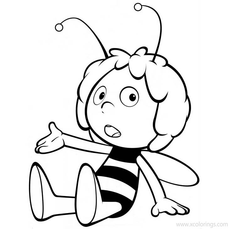 Free Maya the Bee was Confused Coloring Pages printable