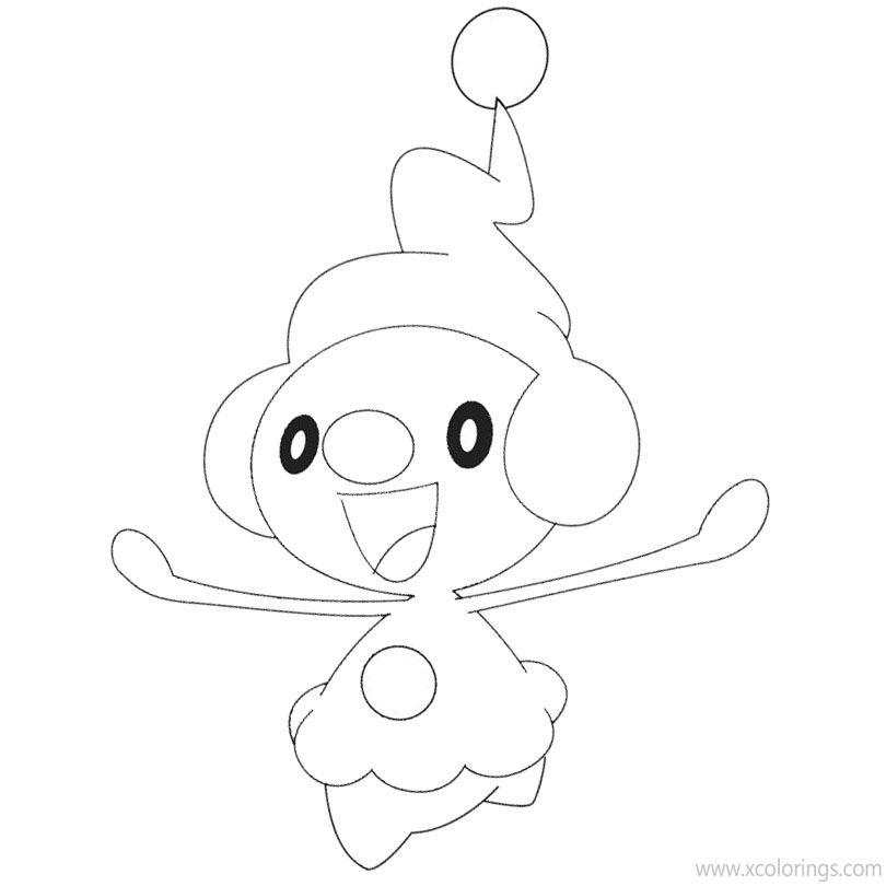 Free Mime Jr. Pokemon Coloring Pages printable