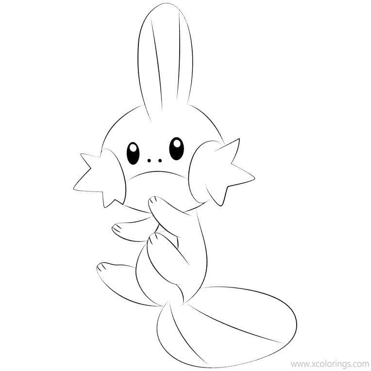 Free Mudkip Pokemon Coloring Pages printable