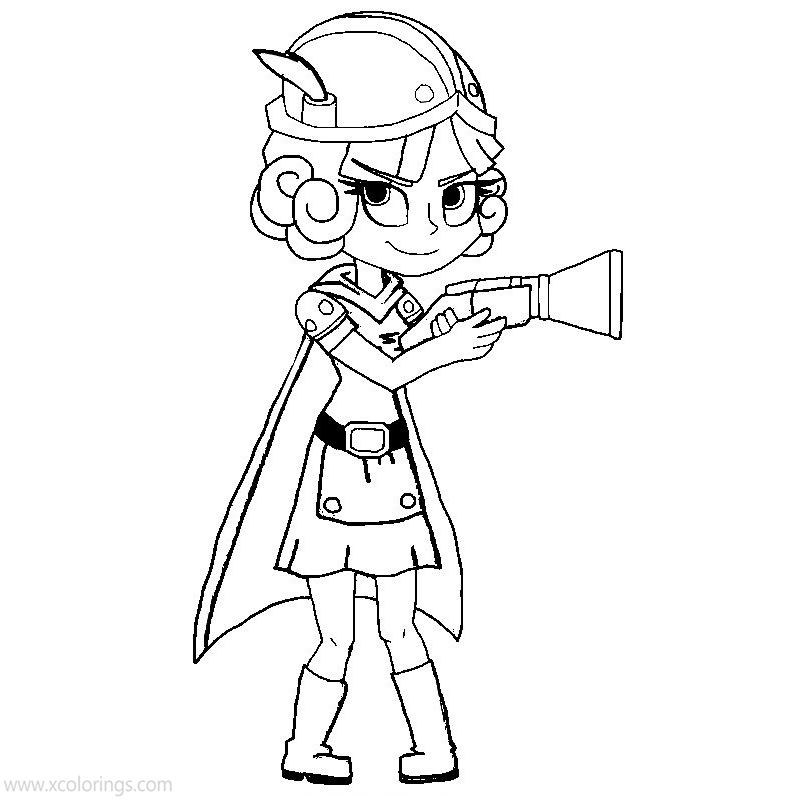 Free Musketeer from Clash Royale Coloring Pages printable
