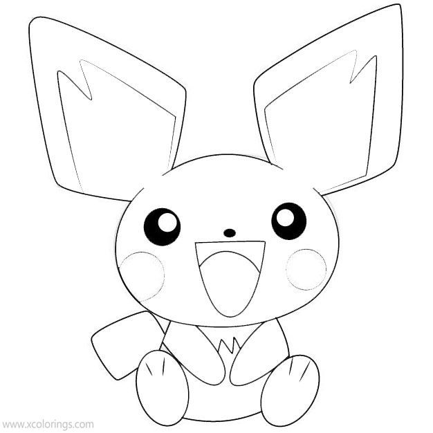 Pichu Pokemon Coloring Pages