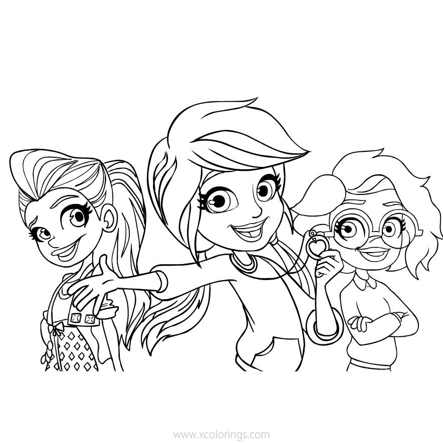 Free Polly Pocket Coloring Pages Characters printable