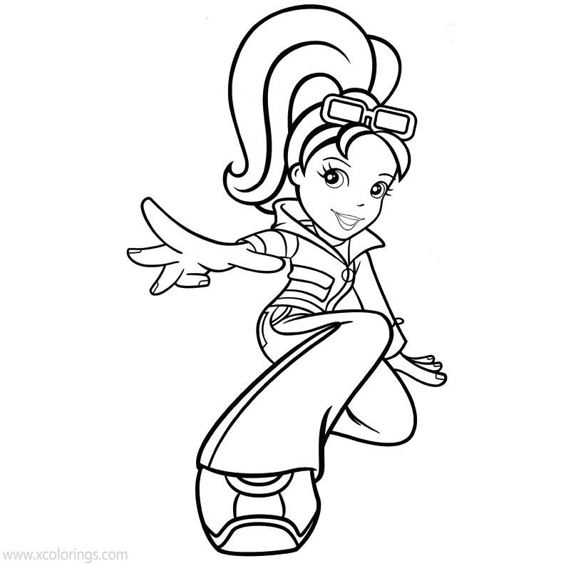 Free Polly Pocket Coloring Pages Lineart printable