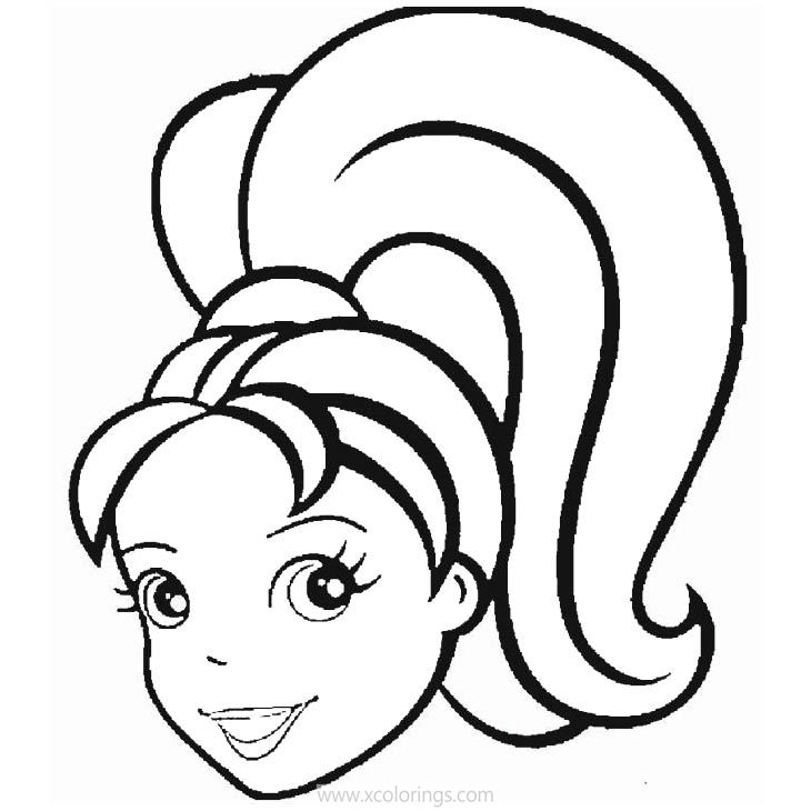 Free Polly Pocket Face Coloring Pages printable