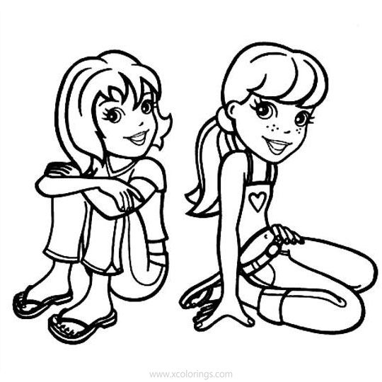 Free Polly Pocket and Lila Coloring Pages printable