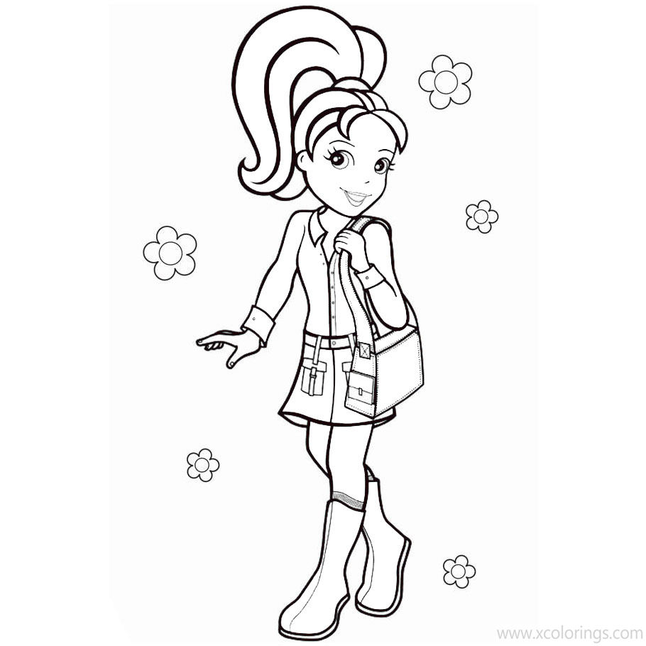 Free Polly Pocket with a Bag Coloring Pages printable