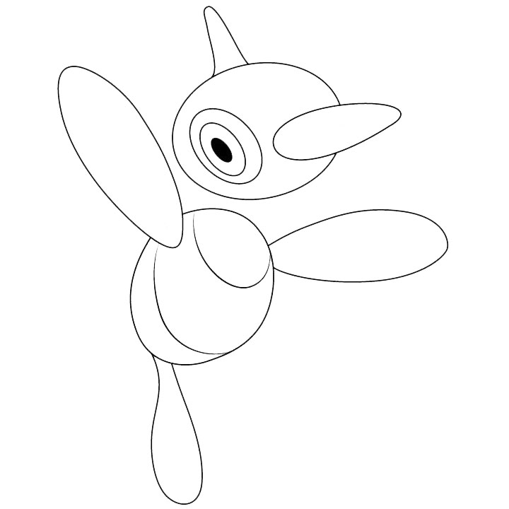 Porygon Pokemon Coloring Pages