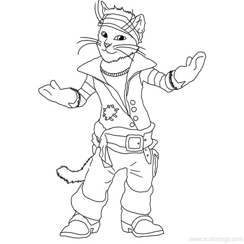 Free Puss in Boots Coloring Pages Printable printable