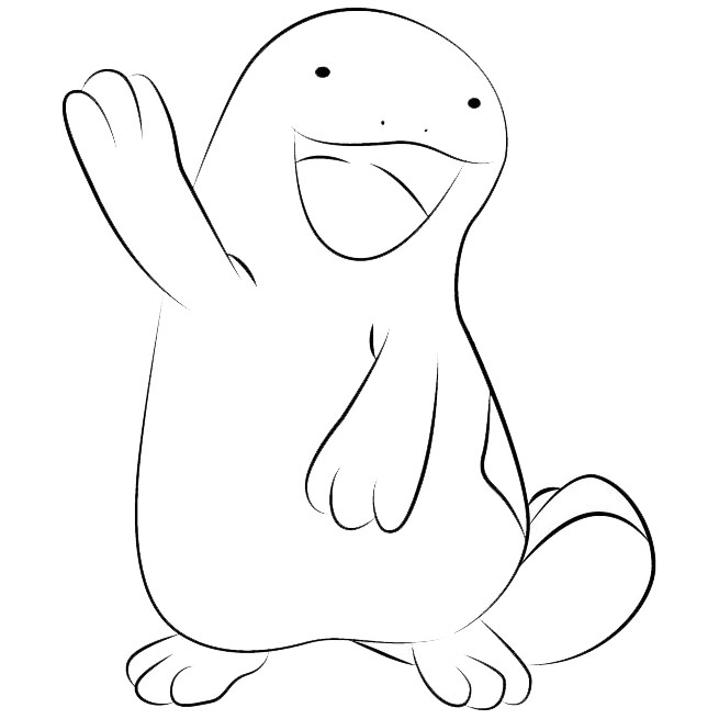 Free Quagsire Pokemon Coloring Pages printable