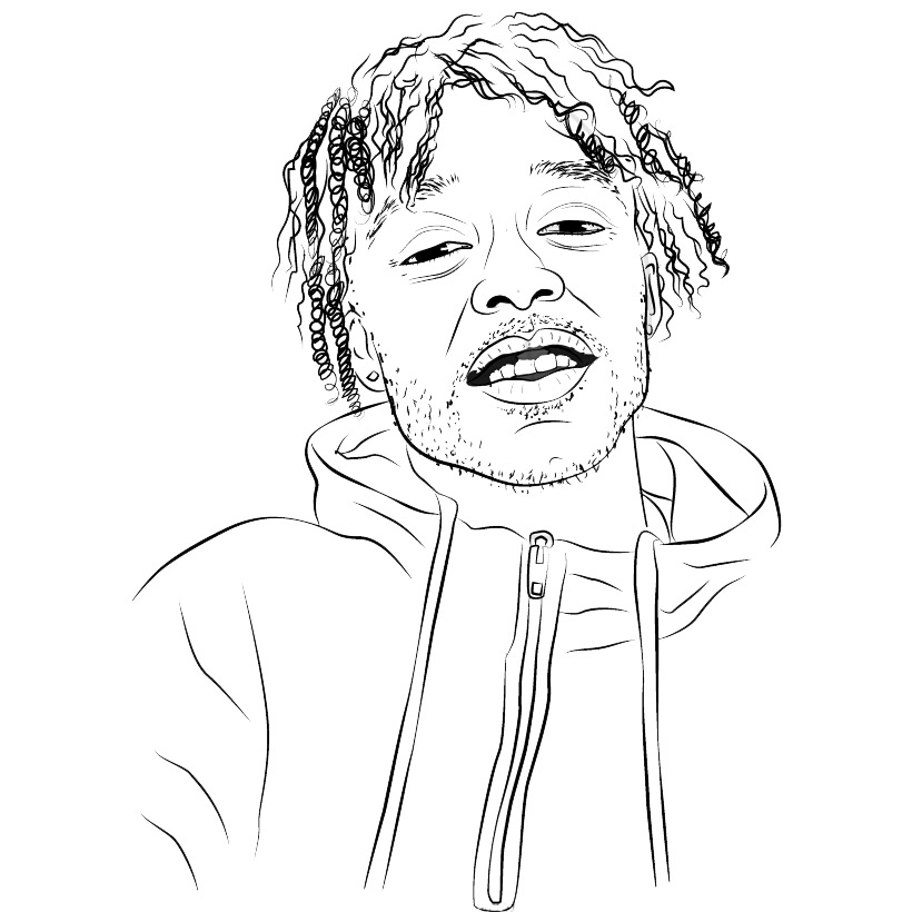 Lil Uzi Vert Coloring Pages Rapper - XColorings.com