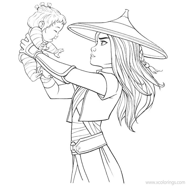 Disney Raya Coloring Pages Coloring Pages