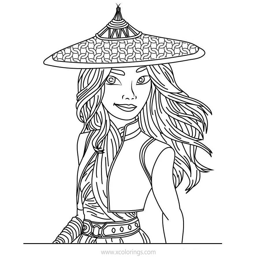 Free Raya And The Last Dragon Coloring Pages from Disney printable