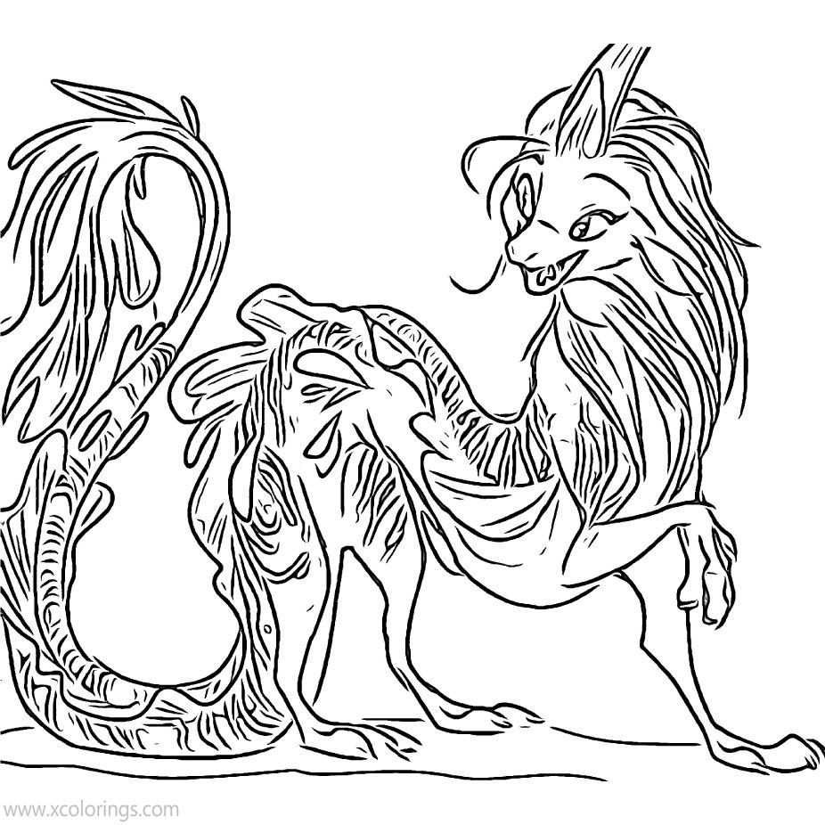 disney movie raya and the last dragon coloring pages xcoloringscom