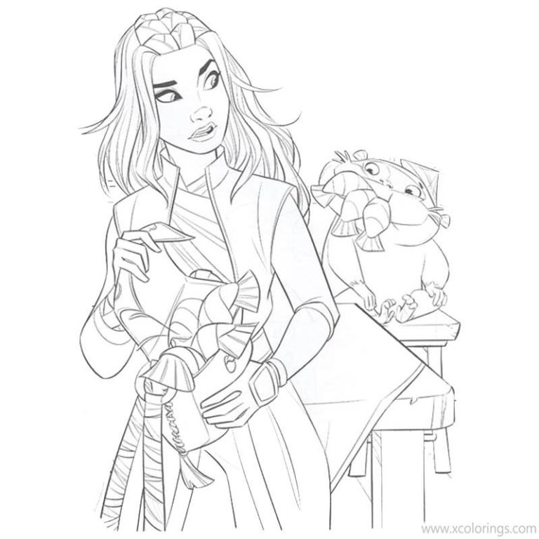 Raya and the Last Dragon Coloring Pages - XColorings.com