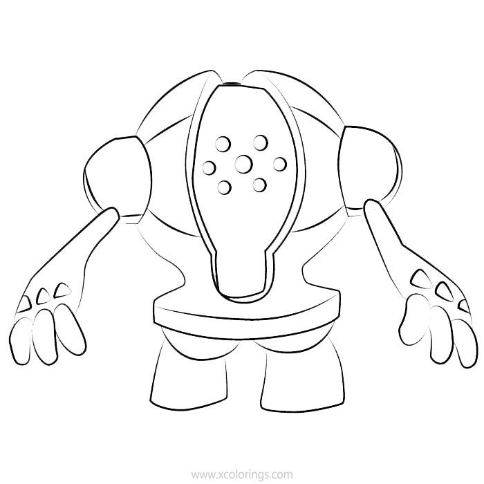 Free Registeel Pokemon Coloring Pages printable