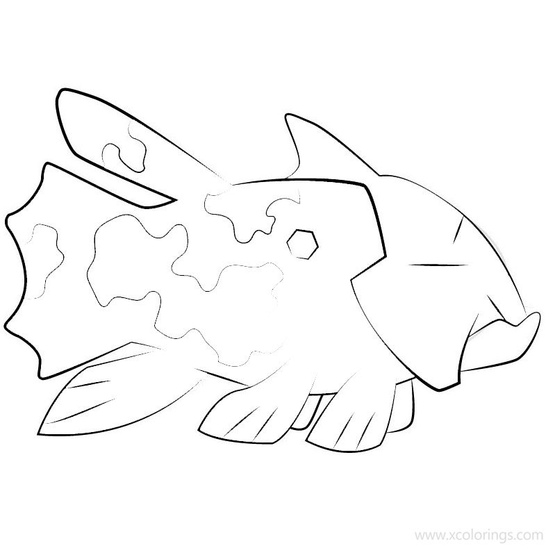 Free Relicanth Pokemon Coloring Pages printable