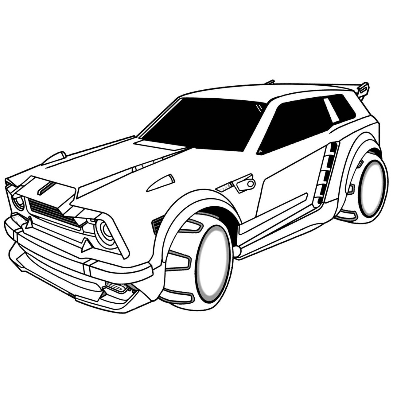 Rocket League Coloring Pages XColorings