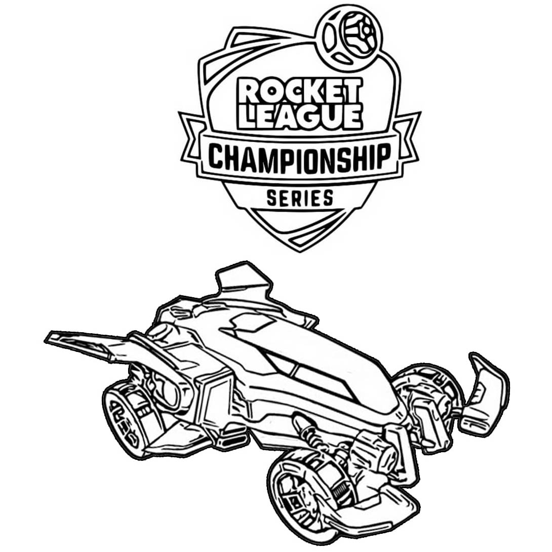 Free Rocket League Coloring Pages Vulcan Car printable