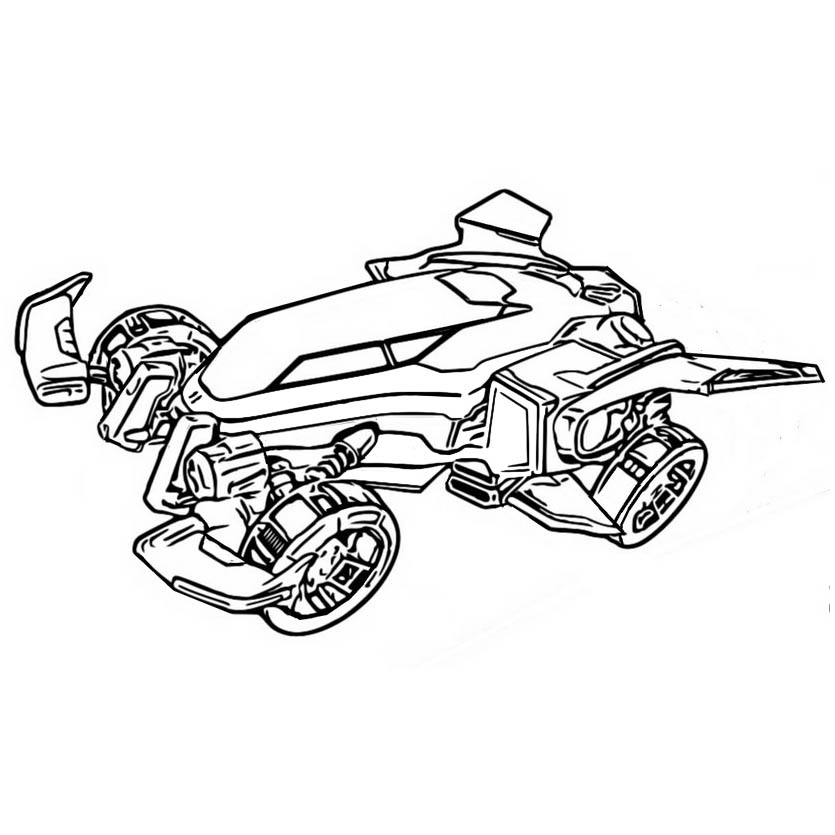 Free Rocket League Coloring Pages Vulcan printable