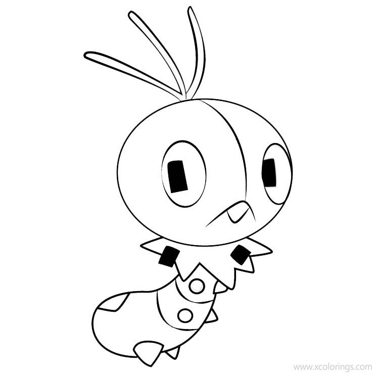 Free Scatterbug Pokemon Coloring Pages printable