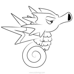 Stantler Pokemon Coloring Pages - XColorings.com