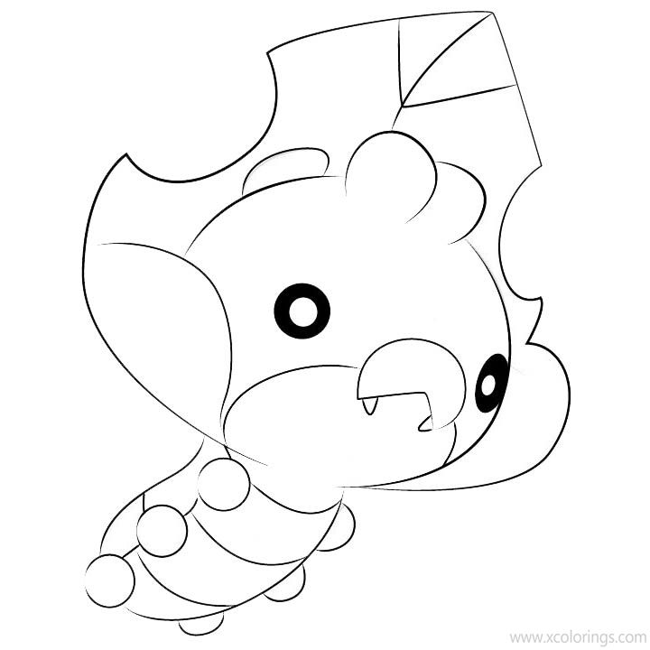 Free Sewaddle Pokemon Coloring Pages printable