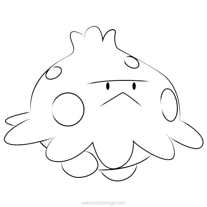 Free Shroomish Pokemon Coloring Pages printable