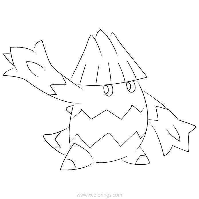 Free Snover Pokemon Coloring Pages printable