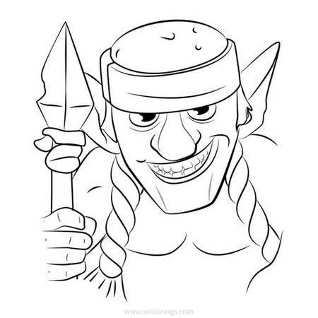 Free Spear Goblin from Clash Royale Coloring Pages printable