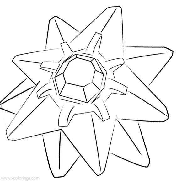 Free Starmie Pokemon Coloring Pages printable