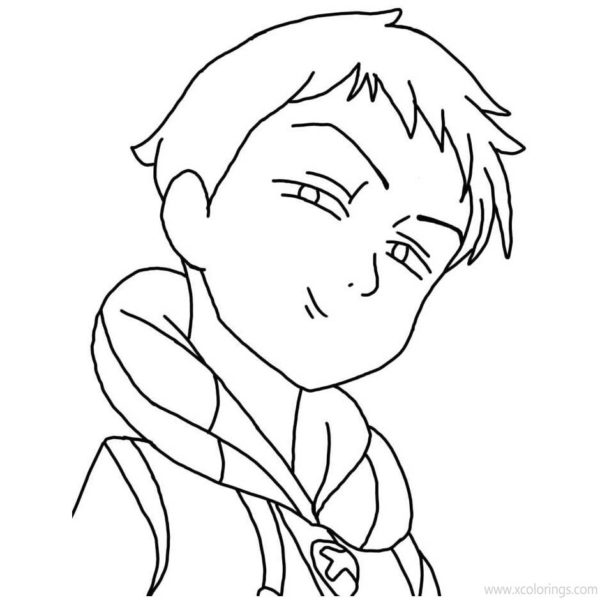 The Seven Deadly Sins Coloring Pages Escanor - XColorings.com
