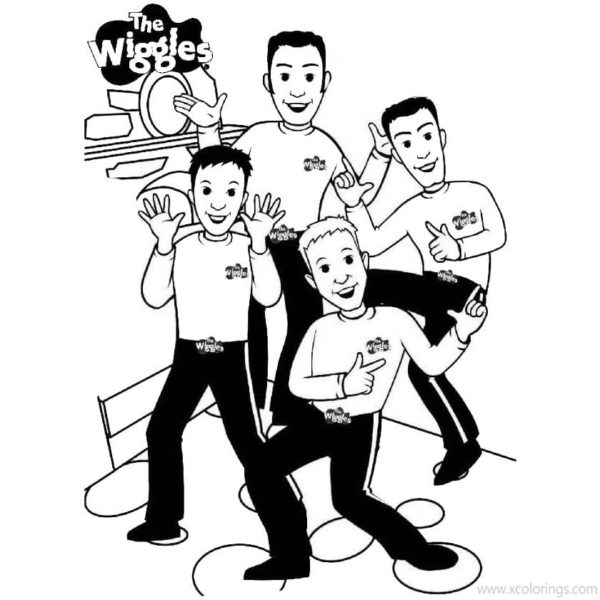Wiggles Colouring Sheets