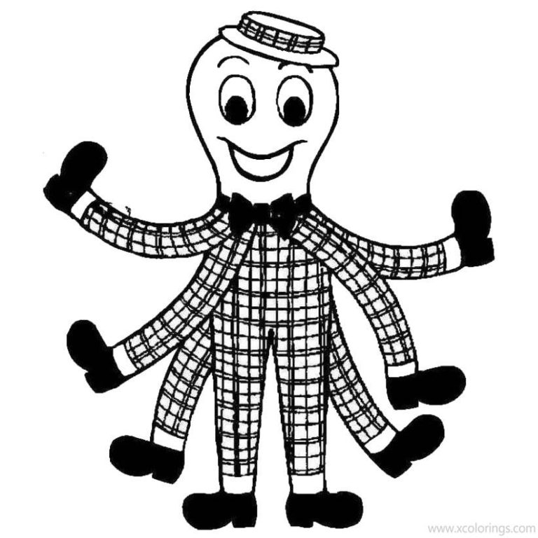 Wiggles Coloring Pages Henry the Octopus - XColorings.com
