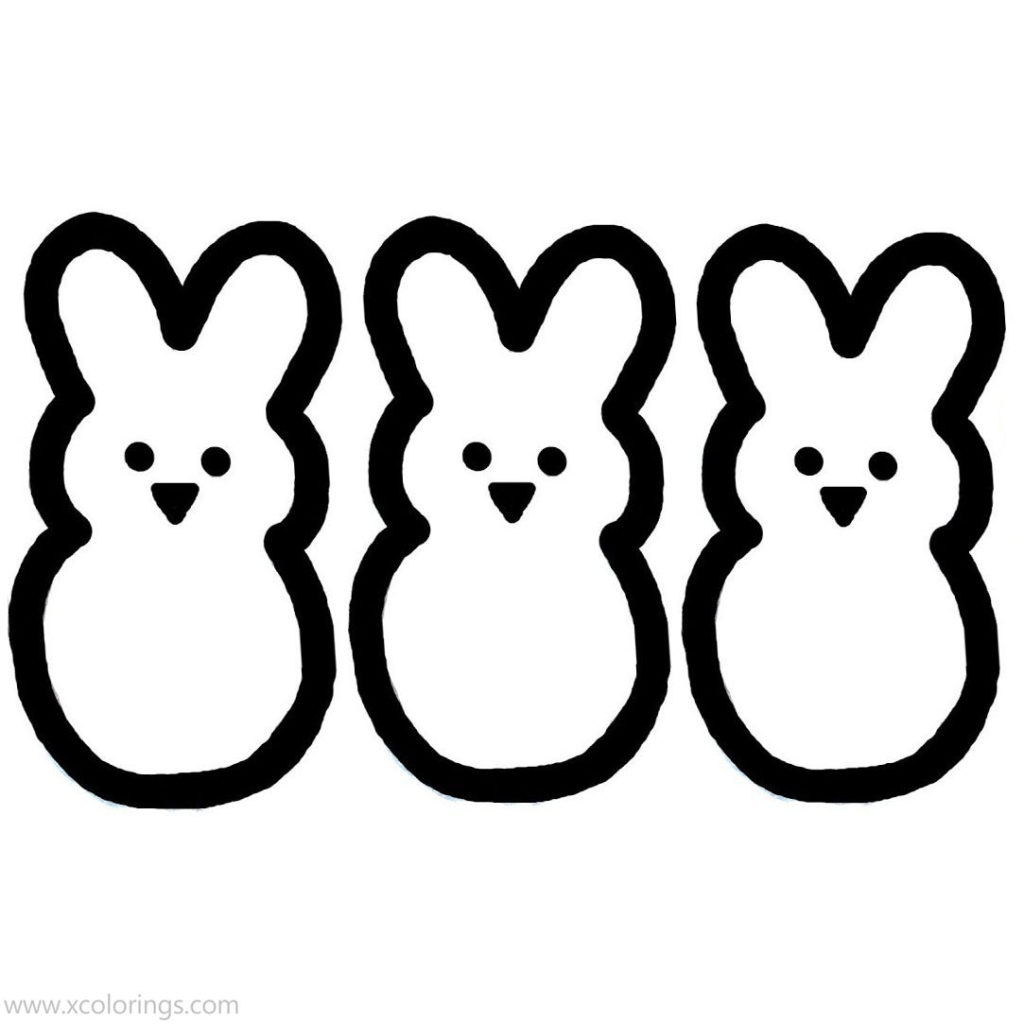 Peeps Chick Coloring Pages XColorings