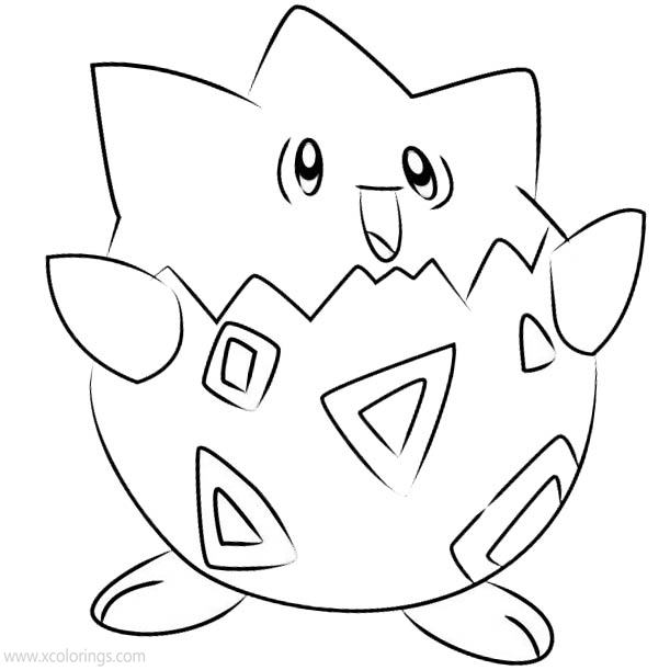 Free Togepi Pokemon Coloring Pages printable