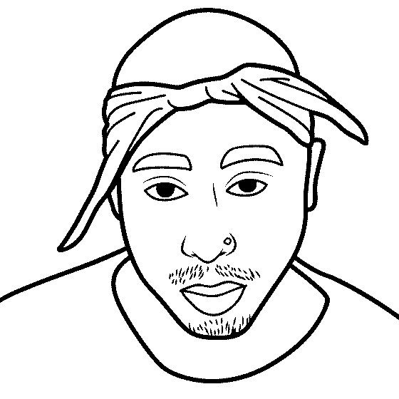 Free Tupac Coloring Pages 2pac printable
