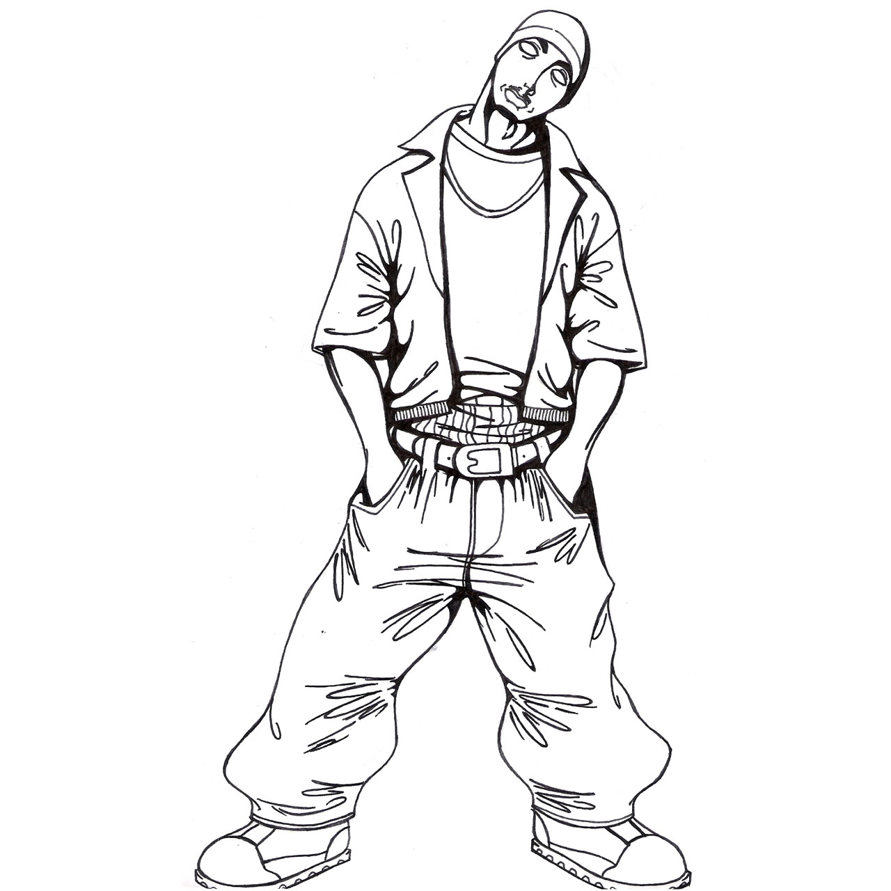 Free Tupac Coloring Pages Fanart by riviztyle printable